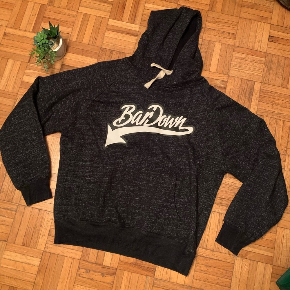 Vintage Bardown Hockey Canadian Hoodie Sweater Winter Fleece Pullover